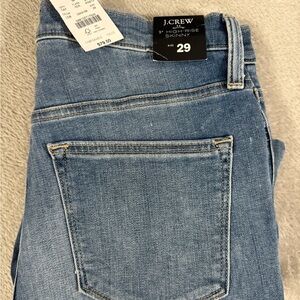 J. Crew 9” High Rise Skinny Jeans Size 29 Stretch Button Fly